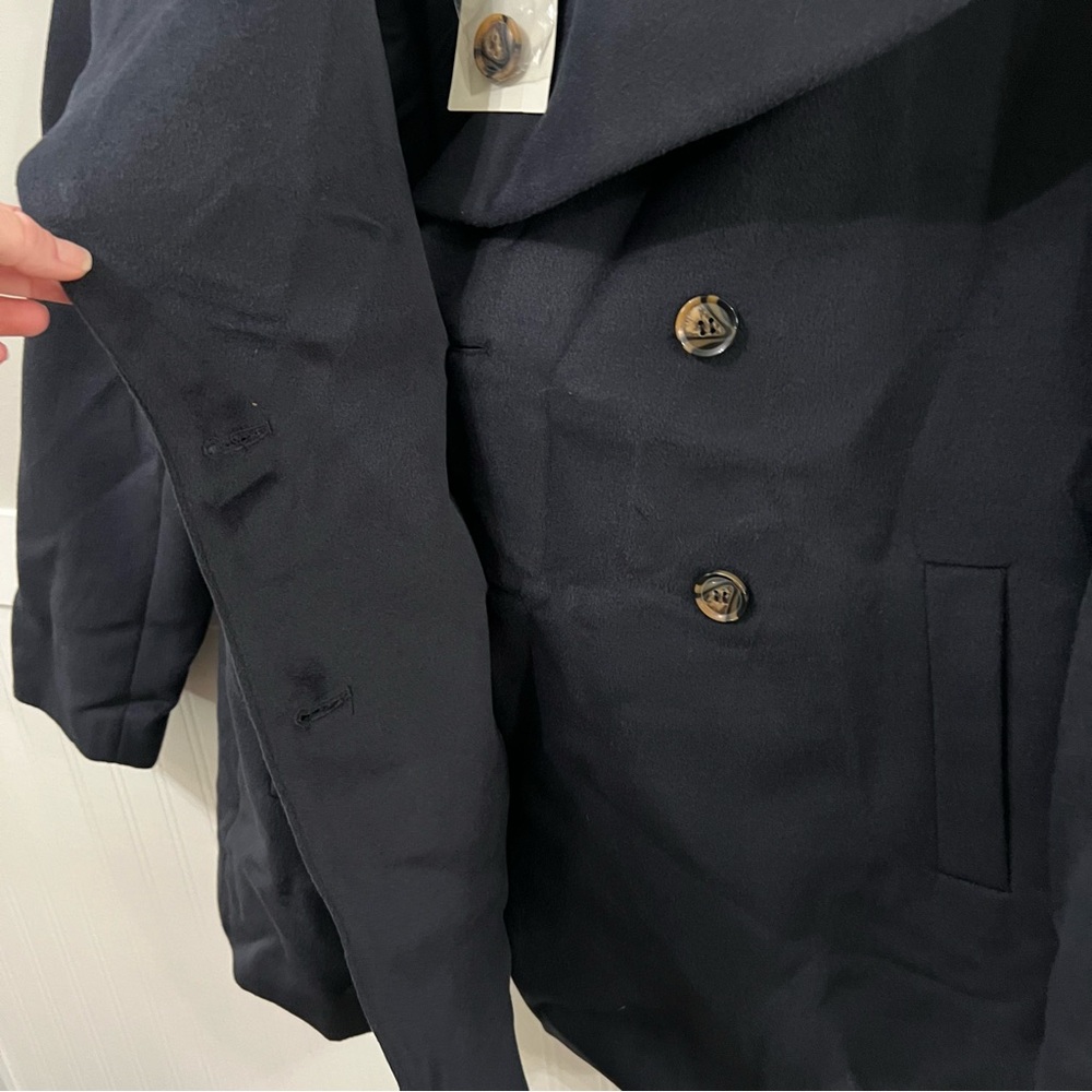 NEW Tuckernuck  Navy Blue Hudson Peacoat size medium - Picture 7 of 11